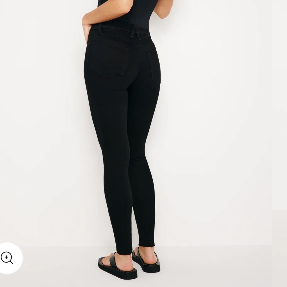 Good American Good Legs Black Denim Jeans Size 8 NWT 29” Inseam Stretch